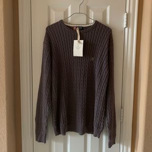 UO renewal bleach wash cable knit sweater size M/L